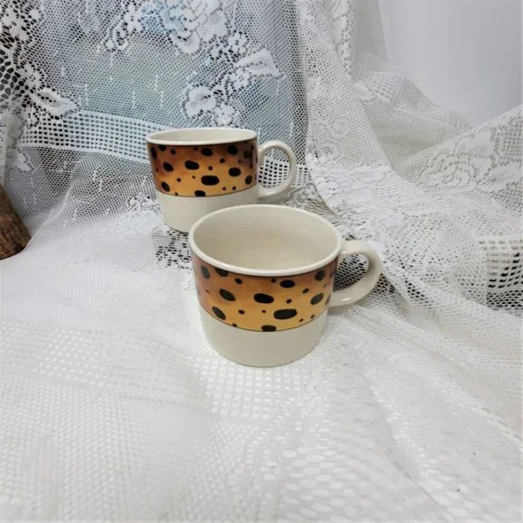 Majesticware by Sakura Stoneware Tribe 1997 Cups Two (2) - Picture 10 of 10